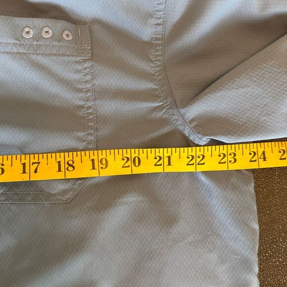 Columbia PFG Omni-Shade Men's Light blue Short Sleeve Shirt size Large - Picture 11 of 13